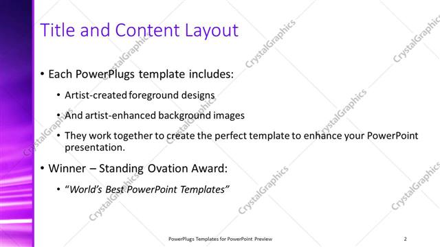 Title and Content presentation slide layout