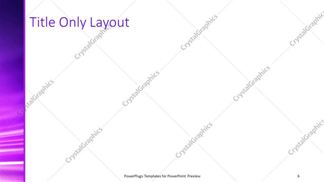 Title Only presentation slide layout