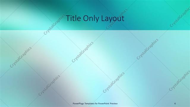 Title Only presentation slide layout