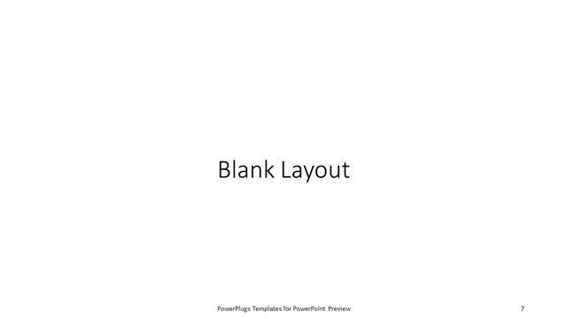 Blank presentation slide layout