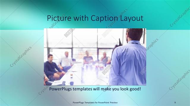 Picture with Caption presentation slide layout