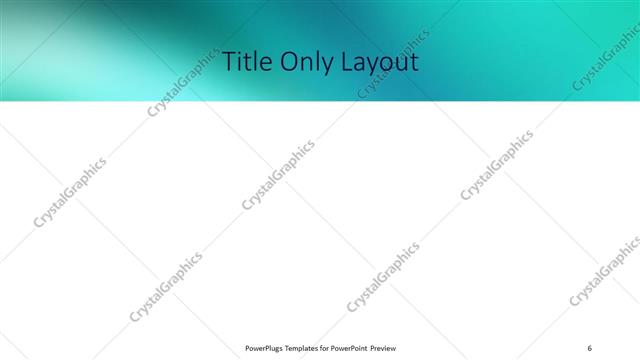 Title Only presentation slide layout