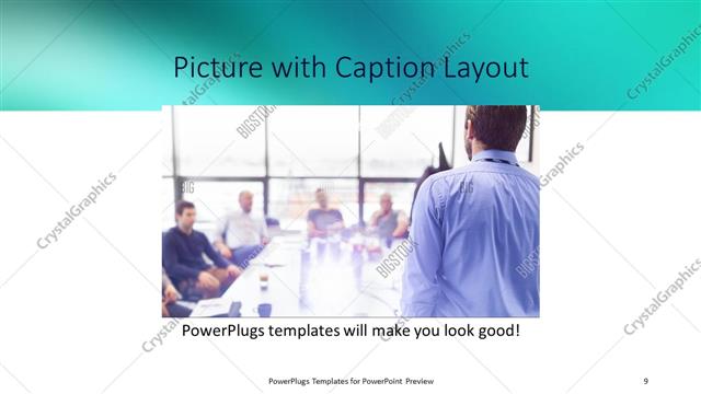 Picture with Caption presentation slide layout