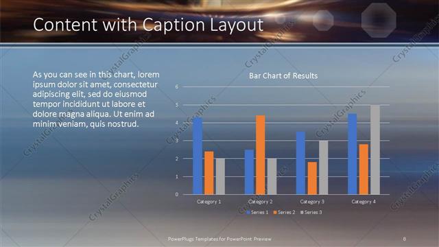 Content with Caption presentation slide layout