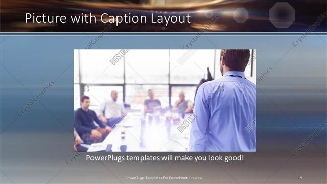 Picture with Caption presentation slide layout