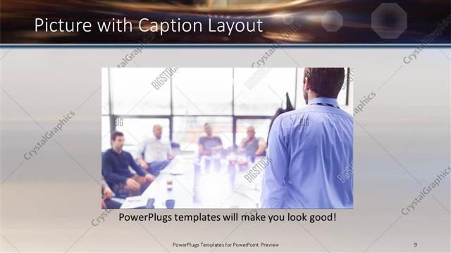 Picture with Caption presentation slide layout