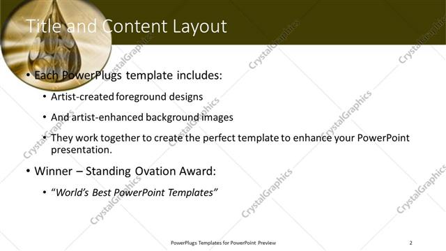 Title and Content presentation slide layout