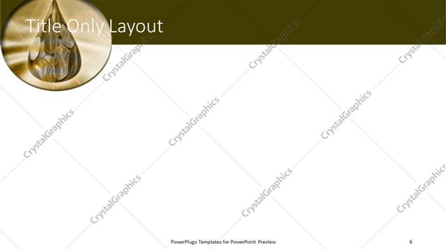 Title Only presentation slide layout