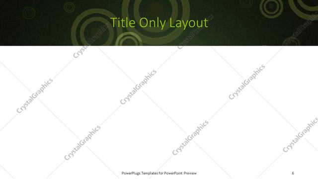 Title Only presentation slide layout