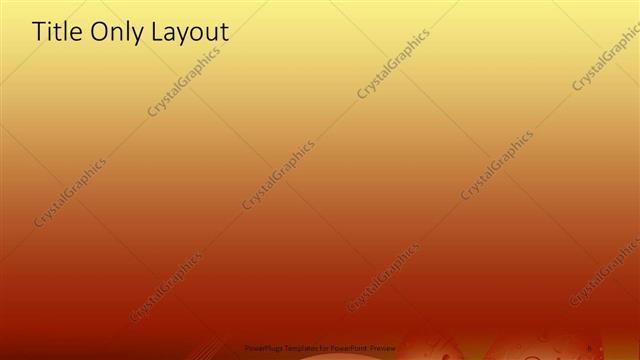 Title Only presentation slide layout