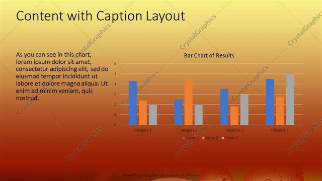 Content with Caption presentation slide layout