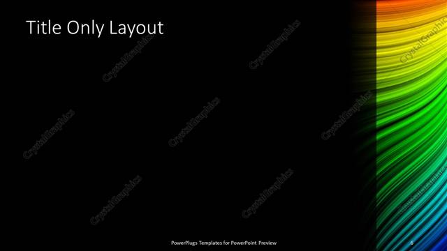 Title Only presentation slide layout