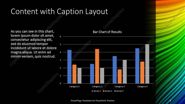 Content with Caption presentation slide layout