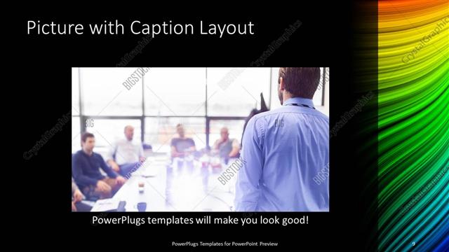 Picture with Caption presentation slide layout