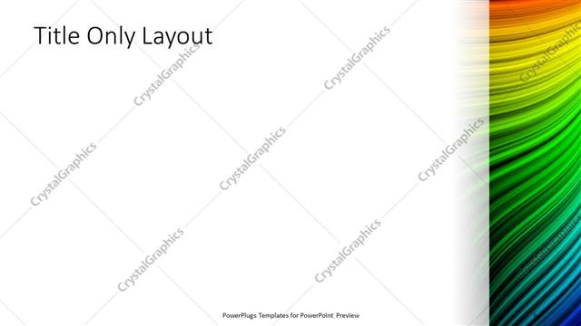 Title Only presentation slide layout