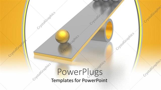  Presentation with abstract gold - Abstract depiction of lots of silver and gold balls