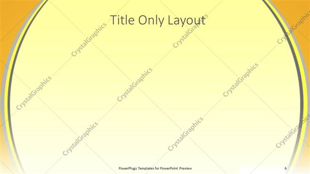 Title Only presentation slide layout