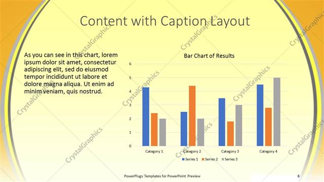 Content with Caption presentation slide layout