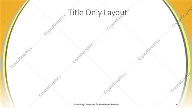 Title Only presentation slide layout