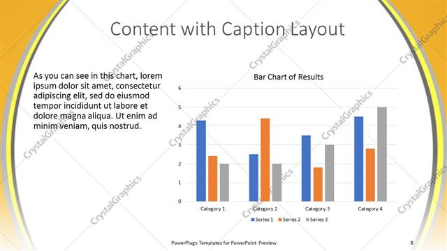 Content with Caption presentation slide layout