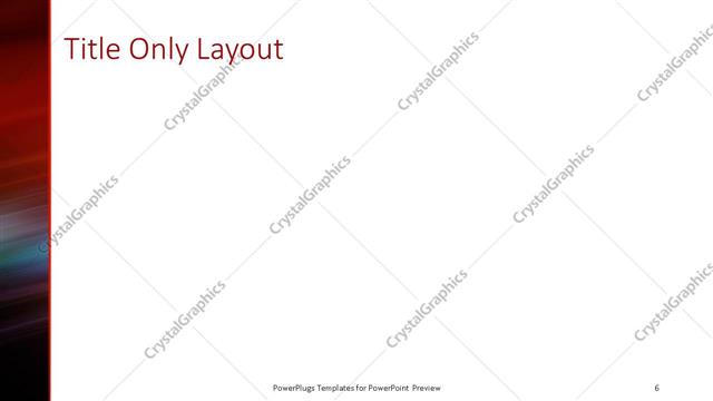 Title Only presentation slide layout