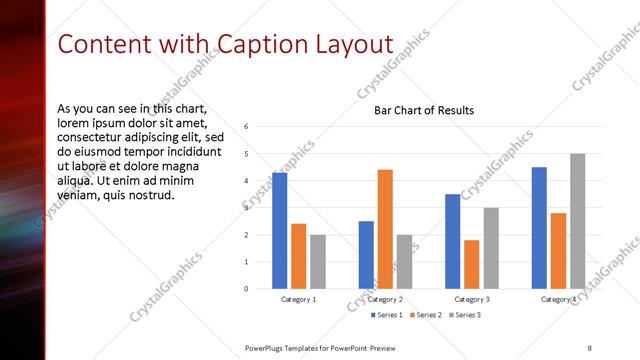 Content with Caption presentation slide layout