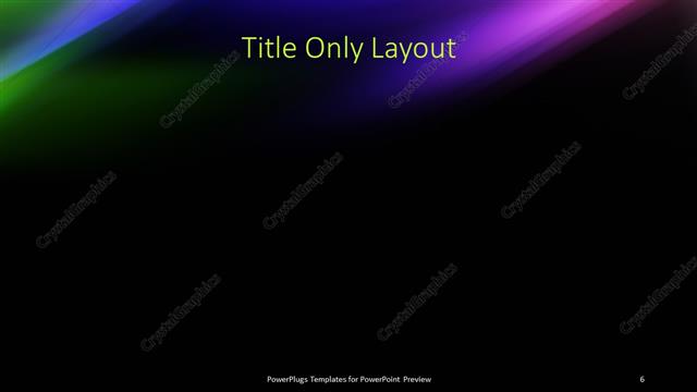 Title Only presentation slide layout