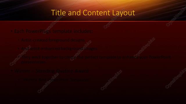 Title and Content presentation slide layout