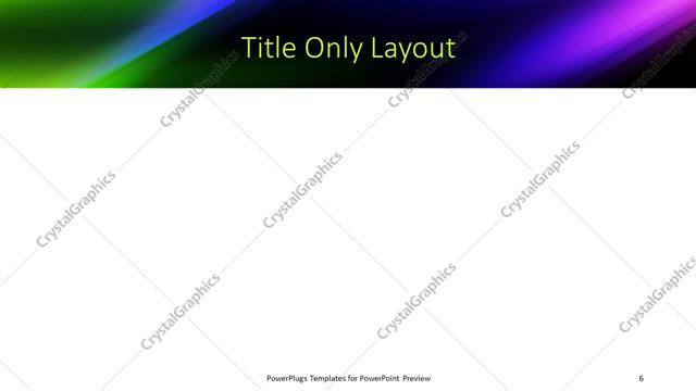 Title Only presentation slide layout