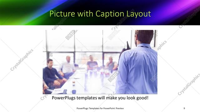 Picture with Caption presentation slide layout