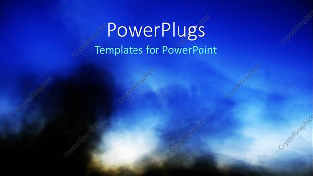  Presentation with smoke - A bluish background with a lot of smoke