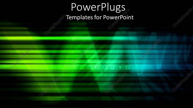  Presentation with www - Abstract depiction of multi colored blurry lines on black background