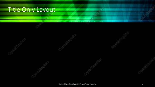 Title Only presentation slide layout