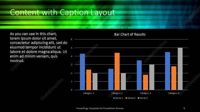 Content with Caption presentation slide layout