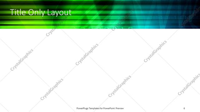 Title Only presentation slide layout