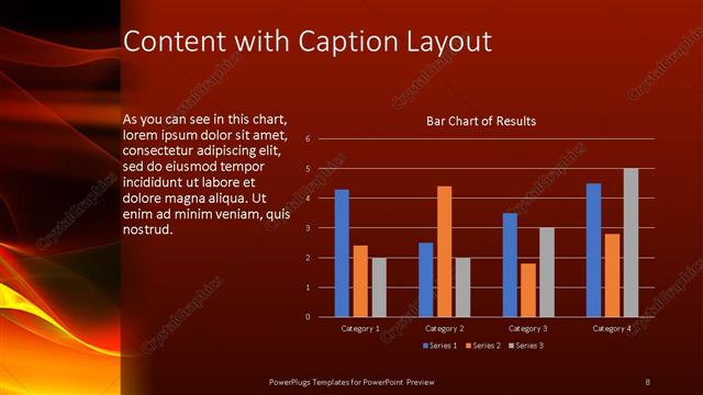Content with Caption presentation slide layout