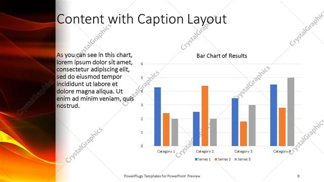 Content with Caption presentation slide layout