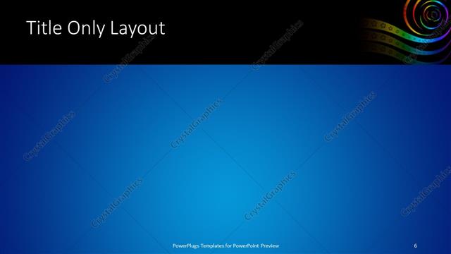 Title Only presentation slide layout