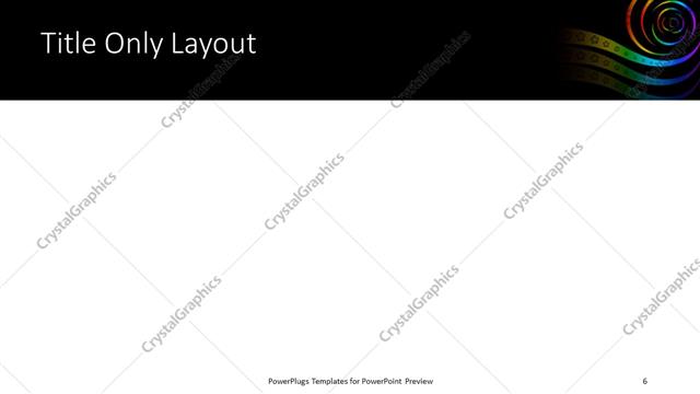 Title Only presentation slide layout