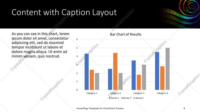 Content with Caption presentation slide layout