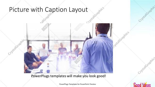 Picture with Caption presentation slide layout
