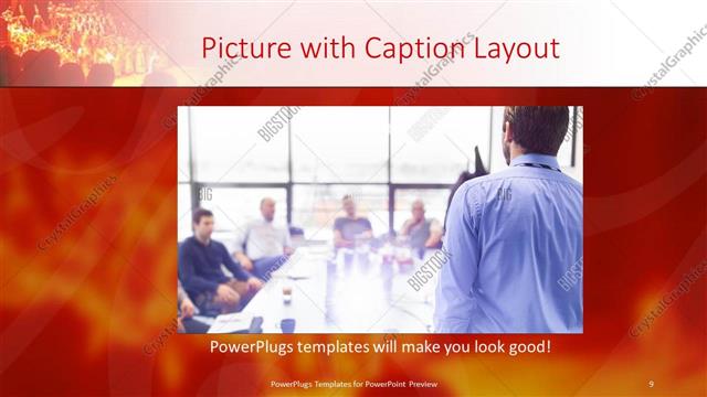 Picture with Caption presentation slide layout