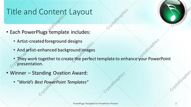 Title and Content presentation slide layout
