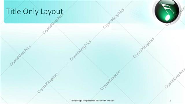 Title Only presentation slide layout