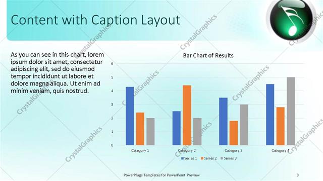 Content with Caption presentation slide layout