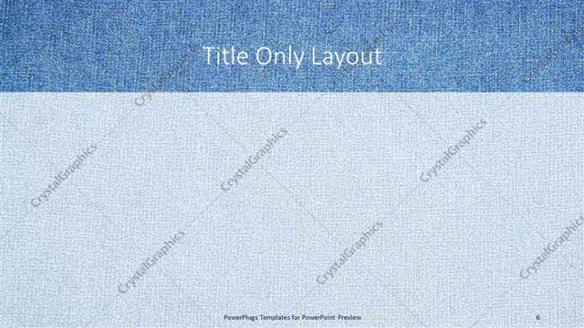 Title Only presentation slide layout