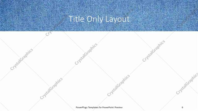 Title Only presentation slide layout