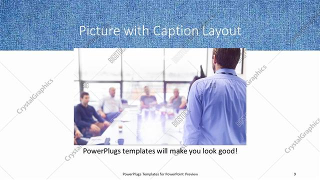 Picture with Caption presentation slide layout