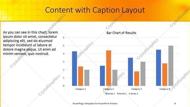 Content with Caption presentation slide layout