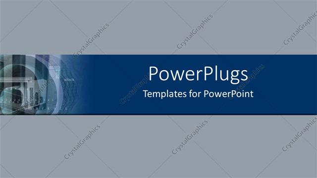  Presentation with grey plain - Abstract depiction of a plain grey and blue colored background
